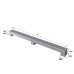 Конвектор напольный Royal Thermo STEP-80/180/3000-1-N-SS-LG-NA