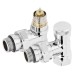 Набор термостатический для радиатора угловой ROYAL THERMO Design 1/2quot; Click (Хром)