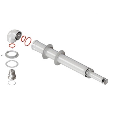 Комплект Royal Thermo: дымоход коаксиальный 60/100-1000мм универсальный + old Navien Deluxe 75/100