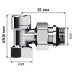 Набор термостатический угловой Royal Thermo Design 1/2quot;М30х1,5 (Хром)