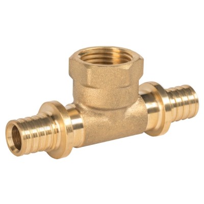 Тройник Royal Thermo ritable аксиальный, латунь ВР 20х1/2х20