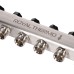Коллектор Royal Thermo нерж. в сборе универсальный 1quot; ВР-3/4quot; НР с автомат. воздухоотвод-ми 10 вых.