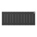 Радиатор биметаллический Royal Thermo PianoForte 300 Чёрный - 12 секц.