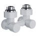 Узел нижнего подключения Royal Thermo Design угловой 1/2quot;х3/4quot; EK (белый)
