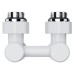 Узел нижнего подключения Royal Thermo Design угловой 1/2quot;х3/4quot; EK (белый)