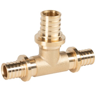 Тройник Royal Thermo ritable аксиальный переходной, латунь, 32-20-32