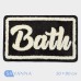 Коврик для ванной и туалета SAVANNA «Bath», 50×80 см, чёрный