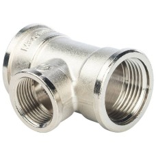 Тройник ВВ переходной никелированный 1"X3/4X1" SFT-0022-001341 STOUT