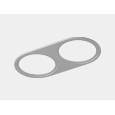 Рамка на 2 светильника SWG PRO COMBO COMBO-1R2-WH