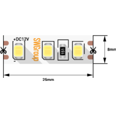 Светодиодная лента SWG Standard 12В 2835 9,6Вт/м 3000-3500K 5м IP66 SWG2120-12-9.6-WW-66-M 019159