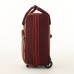 Чемодан малый 37 л (S) с сумкой Sacvoyage, отдел на молнии, наружный карман, с расширением, цвет бордовый