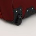 Чемодан малый 37 л (S) с сумкой Sacvoyage, отдел на молнии, с расширением, наружный карман, цвет бордовый