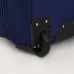Чемодан малый 37 л (S) с сумкой Sacvoyage, отдел на молнии, с расширением, цвет тёмно-синий