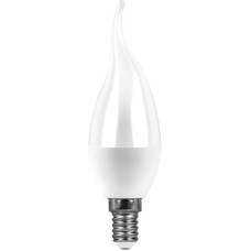 Лампа светодиодная Feron E14 9W 6400K свеча на ветру матовая SBC3709 55173