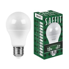 Лампа светодиодная Saffit SBA6012 шар E27 12W 4000K 55008