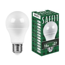 Лампа светодиодная Saffit SBA6015 шар E27 15W 2700K 55010