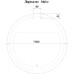 Зеркало Sansa Halo, с тёплой подсветкой, 600х600 мм
