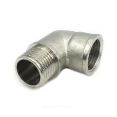 Угольник SantechSystems лат Ду25 м/р никель