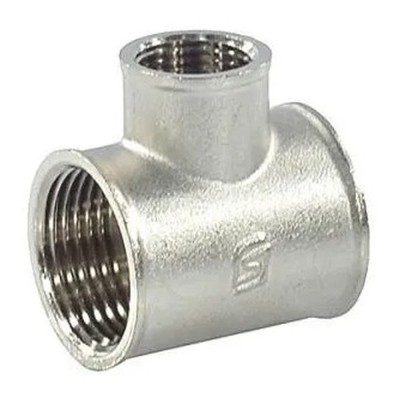 Тройник SantechSystems переходной латунь никель Ду25Х15Х25 ВР/ВР