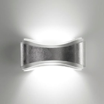 Настенный светильник Selene Illuminazione Ionica 40 white/silver leaf