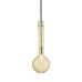 Подвесной светильник Selene Illuminazione Ampolla amber/chrome