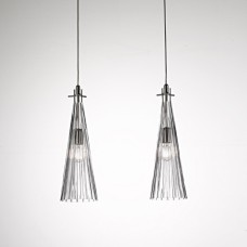 Подвесной светильник Selene Illuminazione Costa Rica 2 nickel/clear