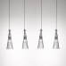 Подвесной светильник Selene Illuminazione Costa Rica 4 nickel/clear