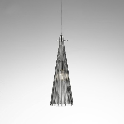 Подвесной светильник Selene Illuminazione Costa Rica nickel/smoke