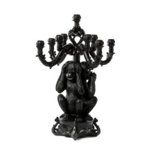 Канделябр Seletti Giant Burlesque 3 Monkeys Black