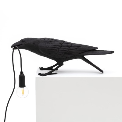 Настольная лампа Seletti Bird Playing Black