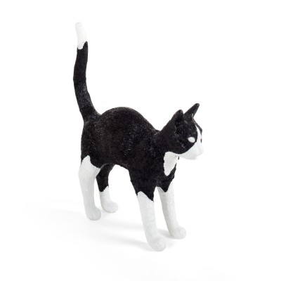 Настольная лампа Seletti Jobby The Cat Black and White