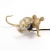 Настольная лампа Seletti Mouse Lamp Lyie Down Gold USB