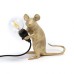 Настольная лампа Seletti Mouse Lamp Sitting GOLD USB
