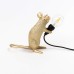 Настольная лампа Seletti Mouse Lamp Sitting GOLD USB