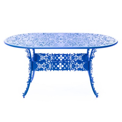 Обеденный стол Seletti Aluminium Oval Blue