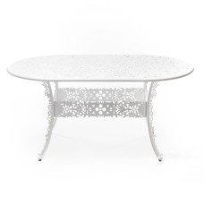 Обеденный стол Seletti Aluminium Oval White