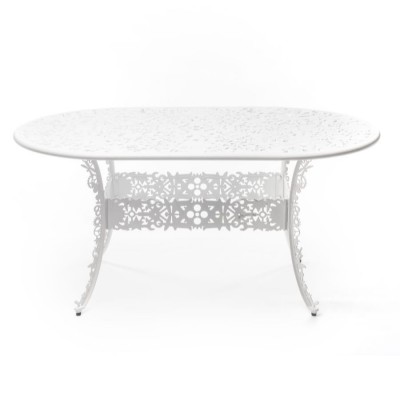 Обеденный стол Seletti Aluminium Oval White
