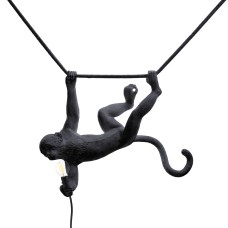 Подвесной светильник Seletti The Monkey Lamp Swing Black