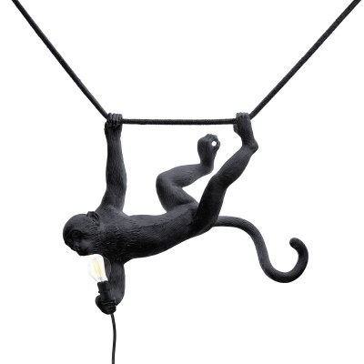 Подвесной светильник Seletti The Monkey Lamp Swing Black