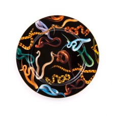 Тарелка Seletti Snakes Gold Border