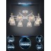 Люстра на штанге Seven Fires Olban SF3389/8C-WT-WD