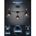 Люстра на штанге Seven Fires Olban SF3389/3C-BK-WD