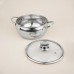Кастрюля SL Home «Олла», 4 л, d=22 см, h=10.5 см, с крышкой, капсульное дно, индукция, нержавеющая сталь