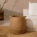Корзина для белья плетеная круглая SL Home Orden, пеньковый канат, 35×40 см