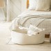 Корзина для хранения SL Home, плетёная, ручной работы, 70×40×24 см, белая
