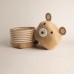 Корзина для игрушек SL Home «Медведь», плетёная, ручной работы, 25×26×41 см, коричневая