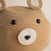 Корзина для игрушек SL Home «Медведь», плетёная, ручной работы, 25×26×41 см, коричневая