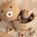 Корзина для игрушек SL Home «Медведь», плетёная, ручной работы, 25×26×41 см, коричневая