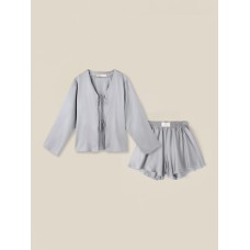 Костюм домашний (рубашка и шорты) SL HOME, размер XL, модал, серый