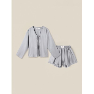 Костюм домашний (рубашка и шорты) SL HOME р. XL, серый
